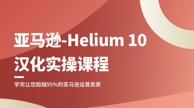 亚马逊Helium 10汉化实操课程